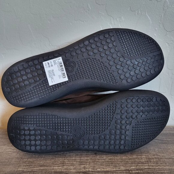 Clarks Cloudsteppers Sillian 2.0 Day Loafer Shoe Side Zip Brown Size Women's 5.5 - Picture 8 of 10